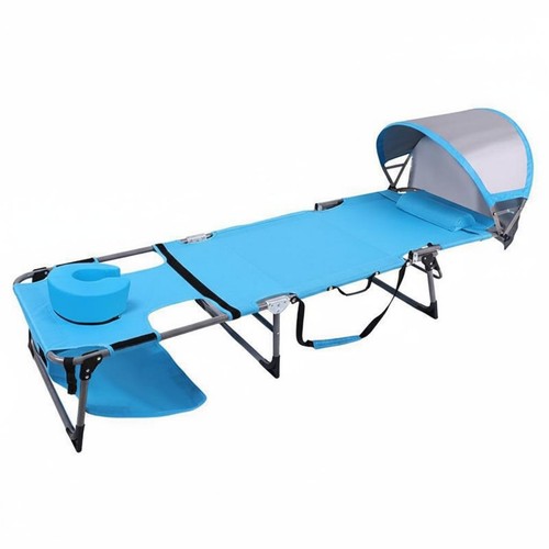 Folding beach lounger with - folding,