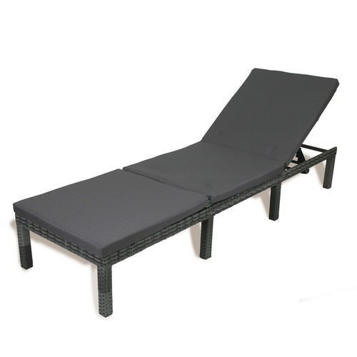 Solterra rattan sun lounger - solterra,