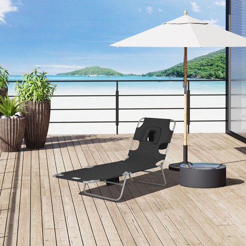 Black 183x55cm foldable - black,