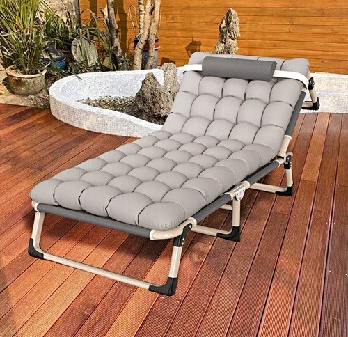 Foldable reclining sun lounger - reclining,
