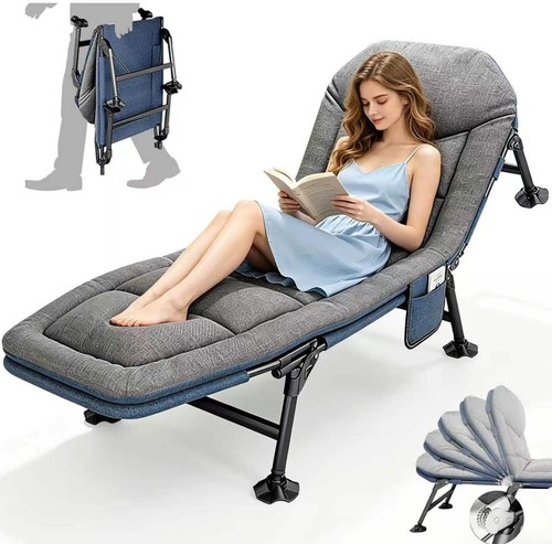Folding sun lounger with - folding,