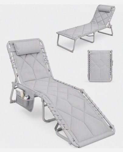 Folding sun lounger level - sun, 5-level