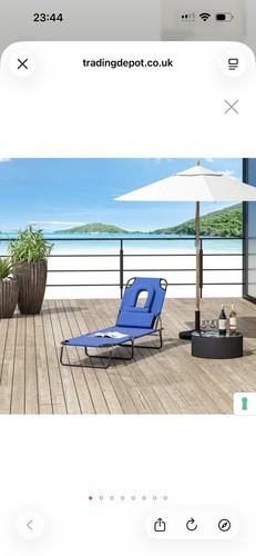 Outsunny folding sun lounger - outsunny,