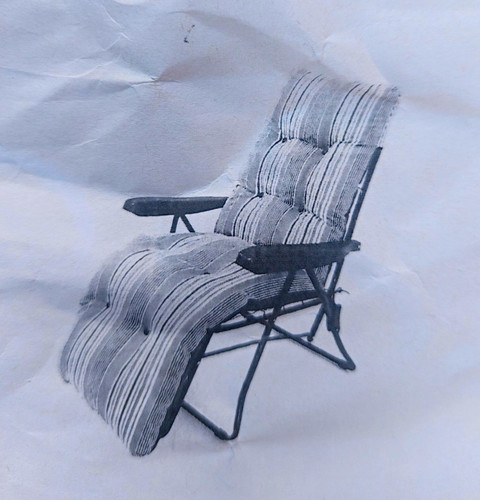 Reclining folding sun lounger - reclining,