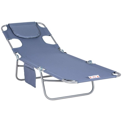 Beach chaise lounge with - with, face