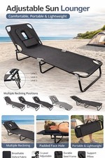 "Adjustable Sun Lounger with