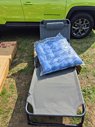 Grey foldable reclining - foldable, sun