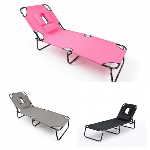 Folding sun lounger - folding, face