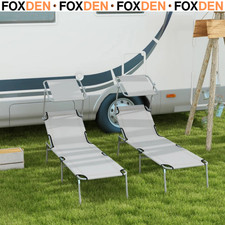 Folding Sun Lounger Set of 2