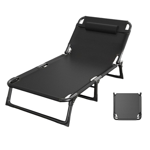 Foldable sun lounger - foldable, recliner