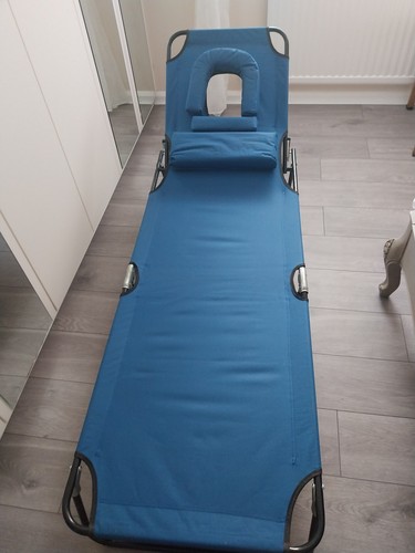 Folding sun lounger - with, face