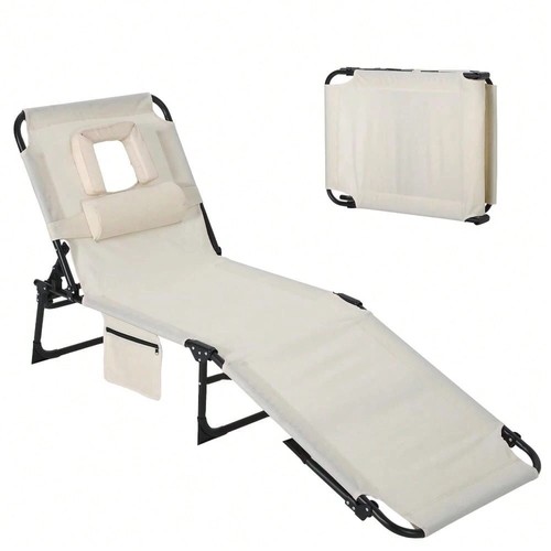Foldable sun lounger - foldable, face