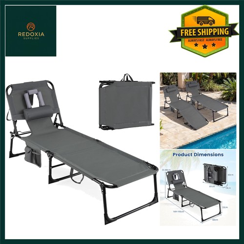 Adjustable folding sun lounger - sun,