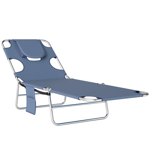 Foldable sun lounger with - sun,