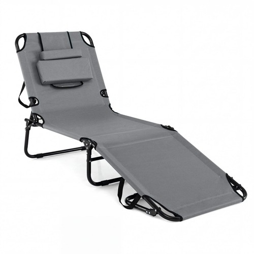 Folding beach sun lounger - beach,