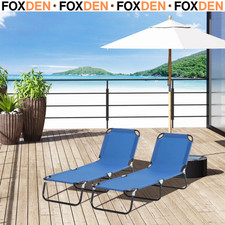 2 Piece Foldable Sun Loungers