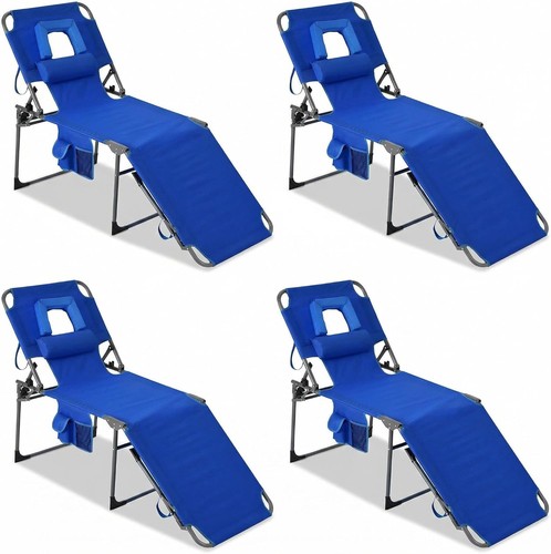 4pack folding sun lounger - folding, with